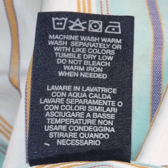 ROBERT GRAHAM Shirt, L, Multicolor Stripes, Embroidered, Long sleeve, MOP button - Picture 13 of 13
